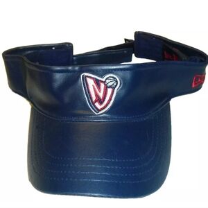 New Jersey Nets 90s Vintage Mens Leather New Era Visor hat New Nba Basketball
